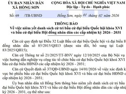 THÔNG BÁO KẾT QUẢ LỰA CHỌN TỔ CHỨC HÀNH NGHỀ ĐẤU GIÁ TÀI SẢN