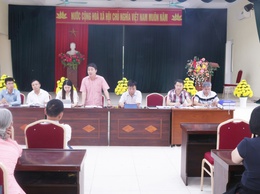 Xã Hòa Phú: Tổ chức Hội nghị đối thoại với các hộ dân có diện tích đất bị thu hồi để thực hiện dự án tuyến đường từ chợ Sẽ đi Đồng Lạc, tỉnh lộ 429.

