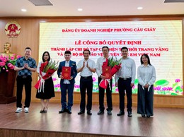 ĐẢNG ỦY DOANH NGHIỆP PHƯỜNG CẦU GIẤY CÔNG BỐ THÀNH LẬP 02 CHI BỘ MỚI, TRIỂN KHAI NHIỆM VỤ TRỌNG TÂM QUÝ II/2026