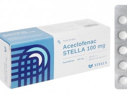 Thông báo thu hồi thuốc vi phạm mức độ 2 của thuốc
Aceclofenac STELLA 100mg