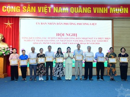 Phường Phương Liệt tổng kết công tác tuyển quân năm 2026