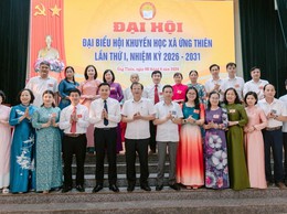 Đại hội đại biểu Hội Khuyến học xã Ứng Thiên lần thứ I, nhiệm kỳ 2026-2031