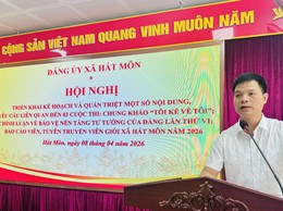 Hát Môn triển khai đồng loạt 3 cuộc thi chính trị - tư tưởng năm 2026