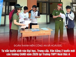 Đoàn Thanh niên Công an xã Hoài Đức tổ chức tư vấn tuyển sinh CAND năm 2026 tại Trường THPT Hoài Đức A.