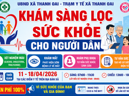 Thông báo khám sàng lọc sức khỏe cho người dân trên địa bàn xã Thanh Oai