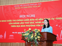 Phường Yên Sở Phát động Cuộc thi chính luận bảo vệ nền tảng tư tưởng của Đảng lần thứ VI