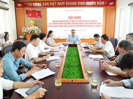 Giao ban Khối Dân vận, Tổ Cộng tác viên Dư luận xã hội và Tổ tuyên truyền, vận động thực hiện công tác Giải phóng mặt bằng các dự án trọng điểm quốc gia, dự án trọng điểm trên địa bàn xã Thuận An