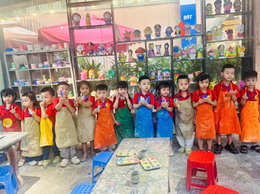 TRƯỜNG MẦM NON TÂN MAI TỔ CHỨC HOẠT ĐỘNG NGOẠI KHÓA KẾT HỢP HỌC TẬP VÀ HƯỚNG NGHIỆP TẠI TRUNG TÂM LÀNG NGHỀ VIỆT - LÀNG GỐM TRUYỀN THỐNG BÁT TRÀNG