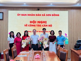 UBND xã Sơn Đồng: Bổ nhiệm lại Phó Hiệu trưởng trường Mầm non Tiền Yên B và trường Tiểu học Sơn Đồng
