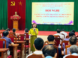 Hội nghị tập huấn tuyên truyền phòng, chống bệnh dại động vật tại xã Ô Diên