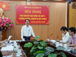 BCĐ 57 xã Quảng Oai tổ chức hội nghị giao ban Quý I/2026
