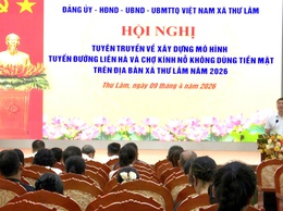 THƯ LÂM TỔ CHỨC HỘI NGHỊ TẬP HUẤN XÂY DỰNG MÔ HÌNH TUYẾN ĐƯỜNG, CHỢ KHÔNG DÙNG TIỀN MẶT NĂM 2026