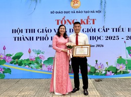 Quảng Bị: 1 cá nhân được khen thưởng có thành tích tiêu biểu trong hội thi giáo viên dạy giỏi tiểu học thành phố Hà Nội
