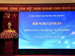 Phường Phú Thượng đẩy mạnh ứng dụng HanoiWork trong chuyển đổi số, nâng cao hiệu quả điều hành