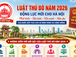 LUẬT THỦ ĐÔ NĂM 2026 CHÍNH THỨC CÓ HIỆU LỰC TỪ NGÀY 01/7/2026, NHIỀU ĐIỂM MỚI, ĐỘT PHÁ TẠO ĐỘNG LỰC PHÁT TRIỂN THỦ ĐÔ HÀ NỘI