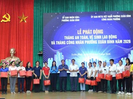 Phường Xuân Đỉnh: Chung tay xây dựng môi trường làm việc an toàn chăm lo đời sống Công nhân, người lao động