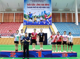 Đội tuyển xã Phú Nghĩa xuất sắc giành 01 huy chương bạc và 01 huy chương đồng tại giải cầu lông Gia đình Thành phố Hà Nội năm 2026