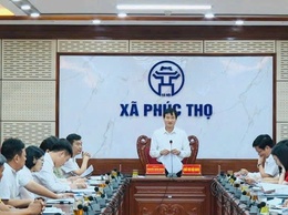 THƯỜNG TRỰC ĐẢNG ỦY PHÚC THỌ NGHE BÁO CÁO TIẾN ĐỘ TRIỂN KHAI THỰC HIỆN CÁC DỰ ÁN TRÊN ĐỊA BÀN