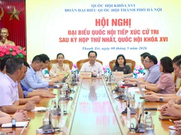 Đại biểu quốc hội thành phố Hà Nội thuộc đơn vị bầu cử số 7 tiếp xúc cử tri các phường, xã của thành phố