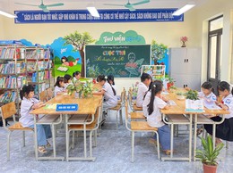 Trường Tiểu học Minh Đức ra mắt công trình măng non “Thư viện xanh” chào mừng 85 năm Ngày thành lập Đội.