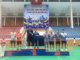 ĐOÀN VẬN ĐỘNG VIÊN XÃ CỔ ĐÔ GIÀNH GIẢI BA NỘI DUNG ĐÔI NAM TẠI GIẢI CẦU LÔNG GIA ĐÌNH THÀNH PHỐ HÀ NỘI NĂM 2026