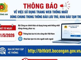 UBND PHƯỜNG CỬA NAM XIN THÔNG BÁO TỪ 21/5, KHAI BÁO LƯU TRÚ, TẠM TRÚ CHO NGƯỜI VIỆT NAM VÀ NGƯỜI NƯỚC NGOÀI TRÊN MỘT TRANG WEB CHUNG