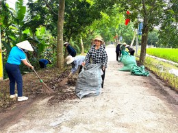 Đại Xuyên sôi nổi ra quân vệ sinh môi trường chào mừng Đại hội đại biểu MTTQ Việt Nam lần thứ XI