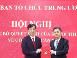 Ban Tổ chức Trung ương phối hợp với Thành ủy Hà Nội tổ chức Hội nghị công bố quyết định của Ban Bí thư về công tác cán bộ