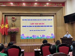 Đại biểu HĐND phường Ba Đình tham dự hội nghị tập huấn công tác HĐND năm 2026
