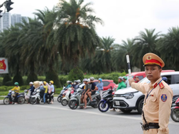 Phân luồng giao thông phục vụ Đại hội đại biểu toàn quốc Mặt trận Tổ quốc Việt Nam