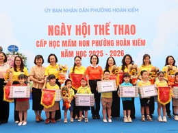 Sân chơi bổ ích cho học sinh mầm non phường Hoàn Kiếm