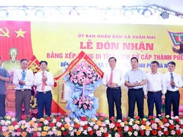 Xuân Mai tổ chức lễ đón nhận Bằng xếp hạng di tích lịch sử cấp Thành phố Đền Né Bùi Xá