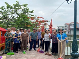 Phát huy vai trò phụ nữ trong xây dựng khu dân cư sáng - xanh - sạch - đẹp