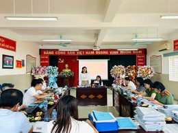 Ban Văn hóa - Xã hội HĐND phường Bồ Đề 
giám sát công tác vệ sinh an toàn thực phẩm tại các trường học