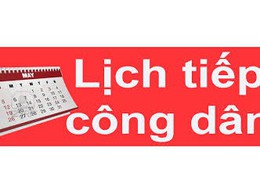 Thông báo lịch tiếp công dân định kỳ của Chủ tịch UBND xã tháng 5 năm 2026