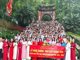 TRƯỜNG THCS LIÊN NINH TỔ CHỨC LỄ DÂNG HƯƠNG – BÁO CÔNG TẠI ĐỀN HÙNG