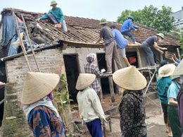 Ấm áp nghĩa tình tại thôn Tòng Lệnh 1: Chung tay giúp đỡ hội viên xây dựng nhà tình nghĩa