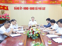 Phú Cát kiểm điểm tiến độ các dự án đầu tư công, tập trung tháo gỡ khó khăn trong công tác giải phóng mặt bằng