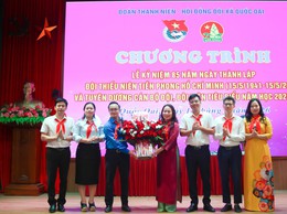 Thiếu nhi Quốc Oai tự hào tiếp bước truyền thống 85 năm Đội TNTP Hồ Chí Minh