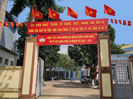 Các thôn trên địa bàn xã Ba Vì vệ sinh môi trường chào mừng Đại hội đại biểu toàn quốc MTTQ lần thứ XI