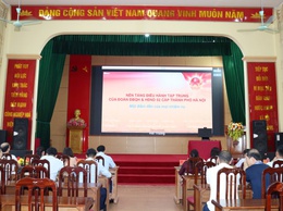 HĐND xã Quảng Bị tiếp sóng Hội nghị bồi dưỡng kiến thức, kỹ năng hoạt động của đại biểu HĐND các cấp thành phố Hà Nội năm 2026