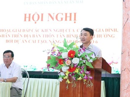 Xuân Mai: tổ chức hội nghị đối thoại, giải đáp kiến nghị của các hộ gia đình, cá nhân trên địa bàn thôn Tân Bình  bị ảnh hưởng bởi Dự án cải tạo, nâng cấp Quốc lộ 6 đoạn Ba La - Xuân Mai