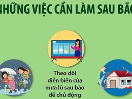 Những việc cần làm sau bão 