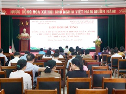 Lớp bồi dưỡng công tác chuyến đổi số cho đội ngũ cán bộ chủ chốt trong hệ thống chính trị xã Thiên Lộc năm 2026