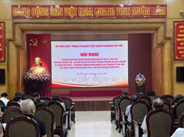 Ủy ban MTTQ Việt Nam phường Tây Hồ tổ chức Hội nghị tuyên truyền, quán triệt Nghị quyết số 02-NQ/TW của Bộ Chính trị về phát triển Thủ đô Hà Nội trong kỷ nguyên mới