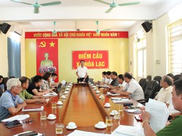 Hòa Lạc- Lấy ý kiến dự thảo quy chế quản lý, sử dụng nghĩa trang và chuẩn bị giám sát công tác PCCC, CNCH