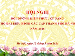 XÃ TRUNG GIÃ THAM DỰ HỘI NGHỊ BỒI DƯỠNG KIẾN THỨC, KỸ NĂNG CHO ĐẠI BIỂU HĐND CÁC CẤP THÀNH PHỐ HÀ NỘI