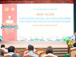 UBND xã Thư Lâm tổ chức hội nghị tuyên truyền, phổ biến, tập huấn Luật Thủ đô năm 2026 và các văn bản thi hành