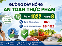 Hà Nội công khai đường dây nóng tiếp nhận, giải đáp phản ánh về An toàn thực phẩm qua Tổng đài 1022