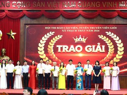 Xã Thạch Thất sôi nổi Chung khảo Hội thi Báo cáo viên, tuyên truyền viên giỏi năm 2026